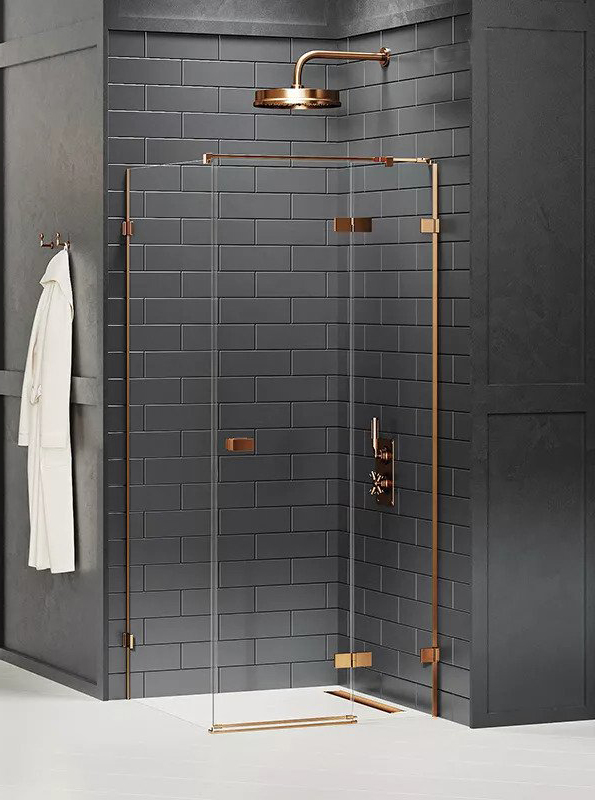 New Trendy Avexa Copper Kabina Prostokątna P 90x110x200 Czyste 6mm Active Shield (EXK-3585)